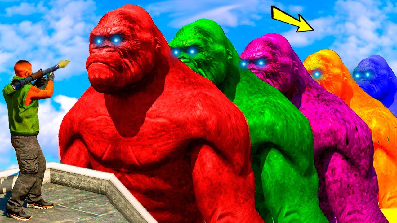 ДЖОННИ ҚҰПИЯ КИНГ КОНГТАРДЫ ТАПТЫ (GTA V) салли play