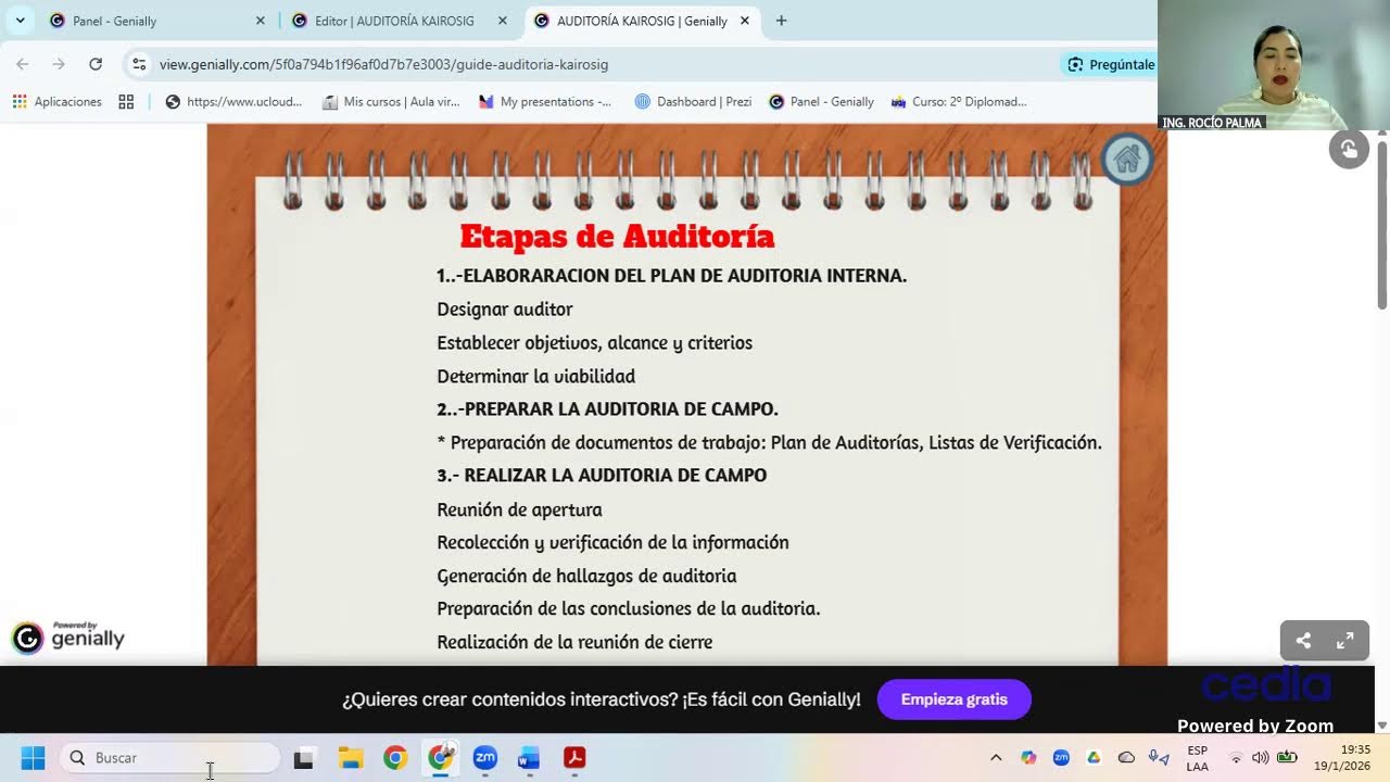 Capacitación Gratuita: ISO 19011: Competencias del Auditor y Planificación de Auditorias Eficaces