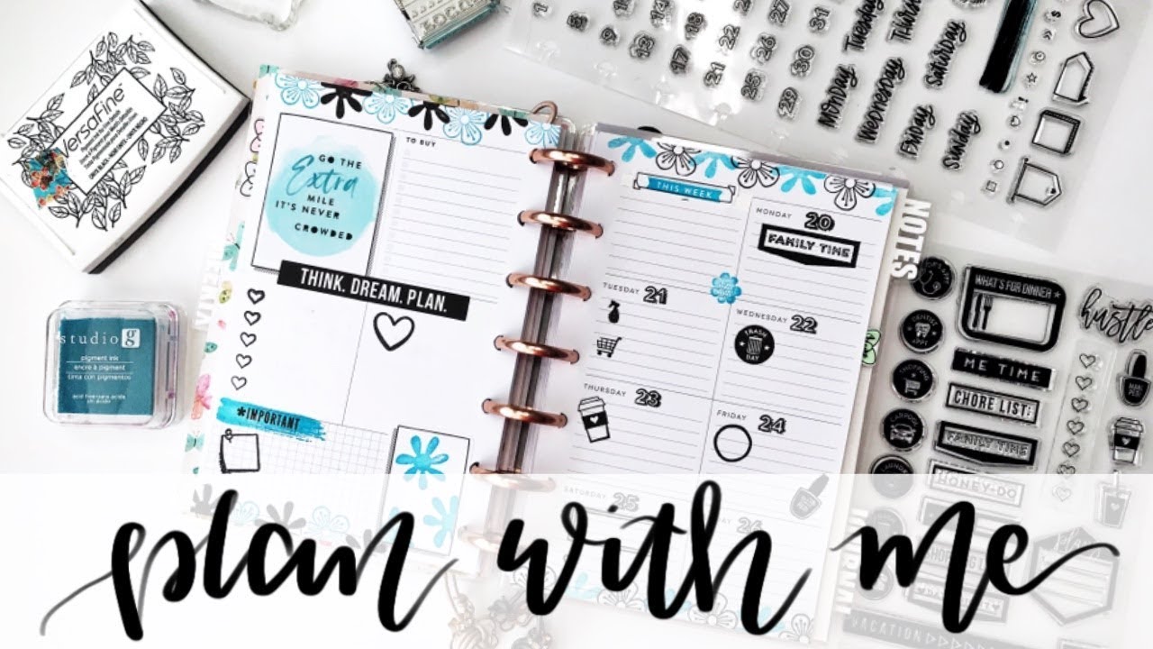 PLAN WITH ME Mini Happy Planner Dashboard: May 20-26, 2019