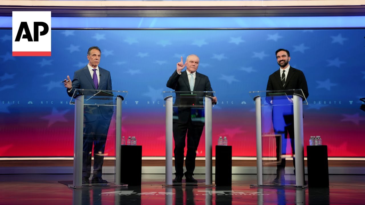 Moments from NYC mayoral debate with Andrew Cuomo, Curtis Sliwa and Zohran Mamdani