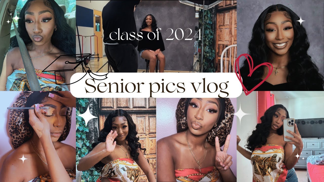 GRWM SENIOR YEARBOOK PICS || class of 2024 🎓
