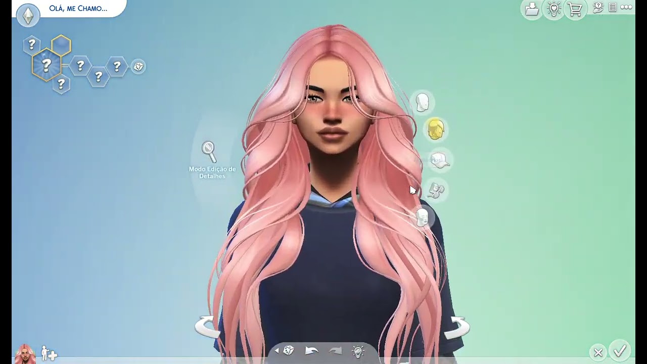mostrando meu personagem sendo trocado