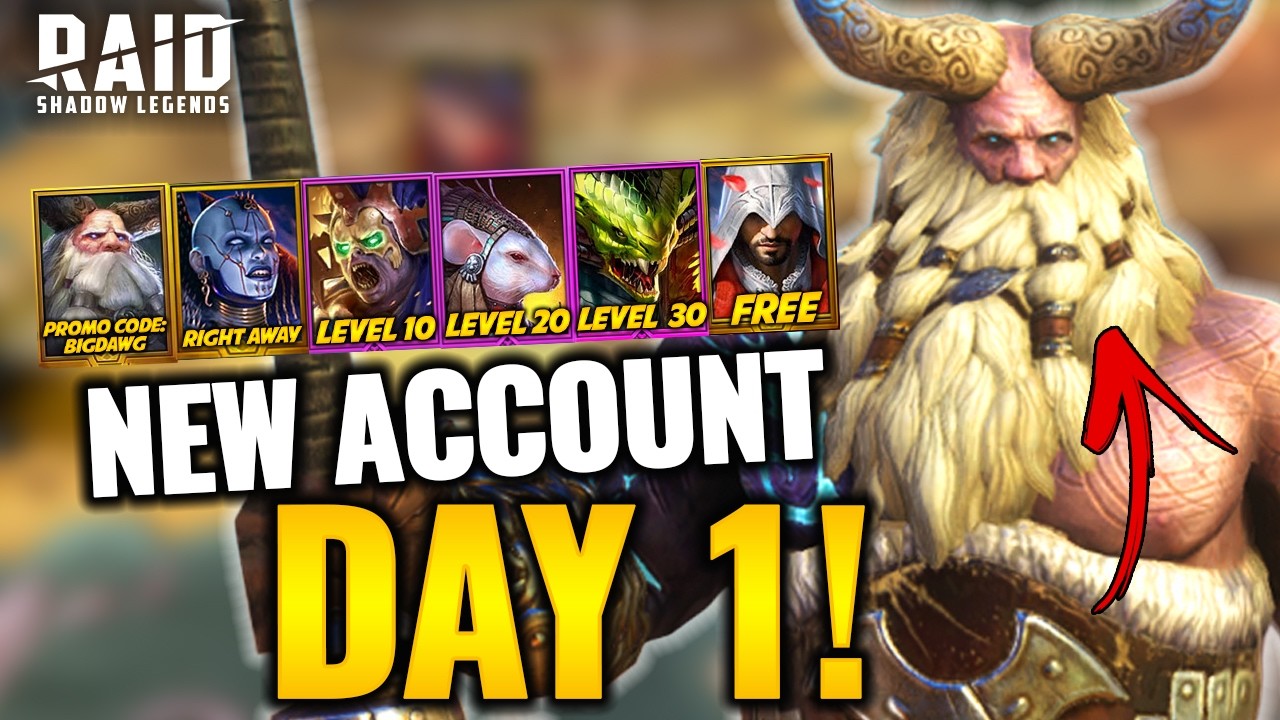 NEW FTP ACCOUNT DAY 1! Best Beginner Start for RAID: Shadow Legends