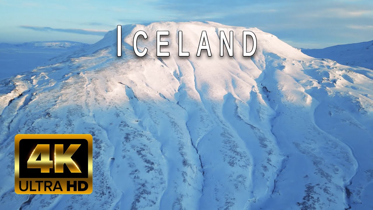 ICELANDIC WINTER 4K | Beautiful Icelandic 🇮🇸 Winter by Drone