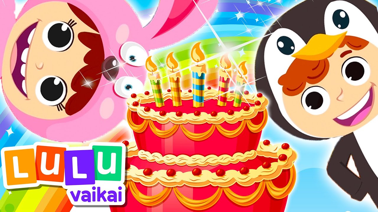 🎂  Su Gimimo Diena  🎶 | LuLu Vaikai 🌈 Lietuviškos Dainelės Vaikams 🎶