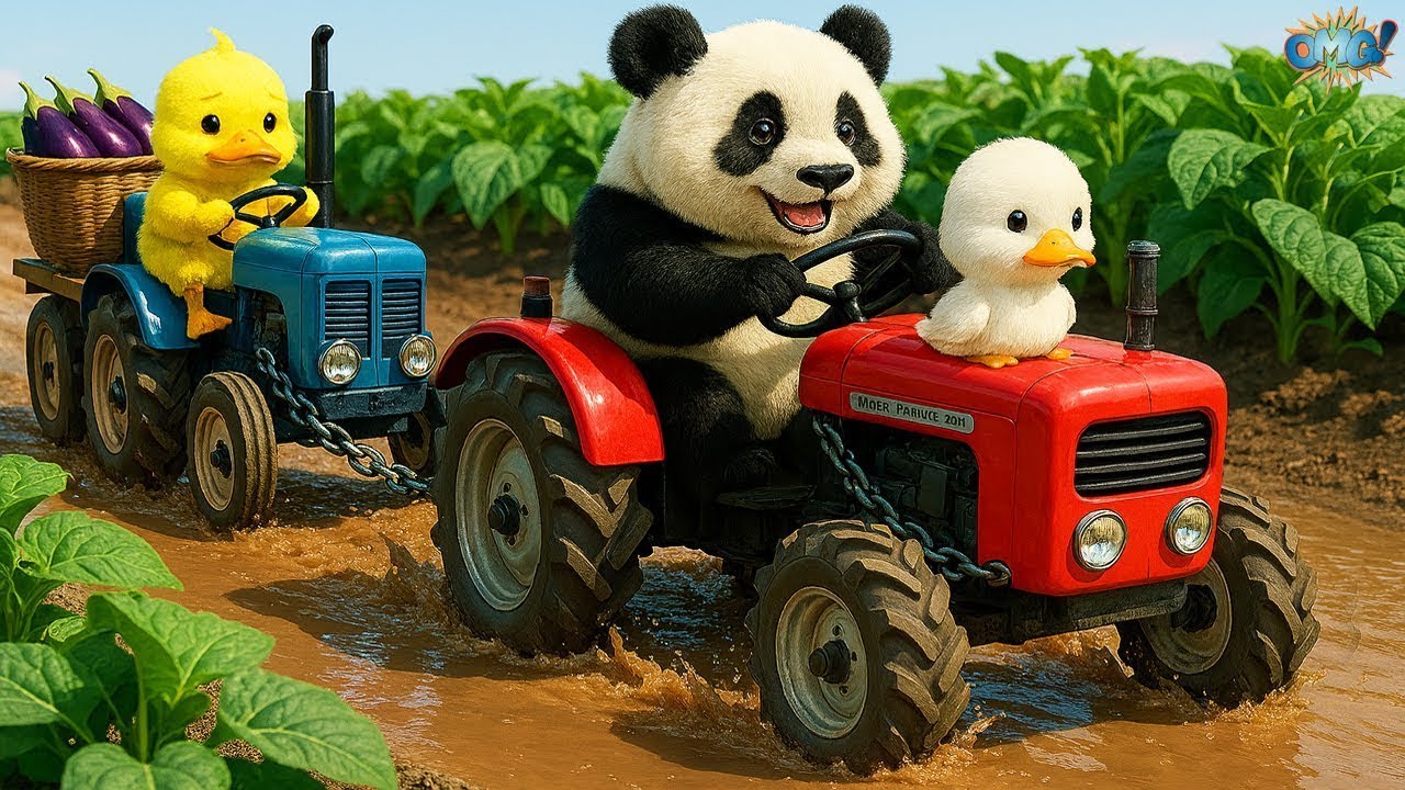 When a Panda Becomes a Hero 🐼❤️&mdash; Duck Stuck in Mud Gets Saved