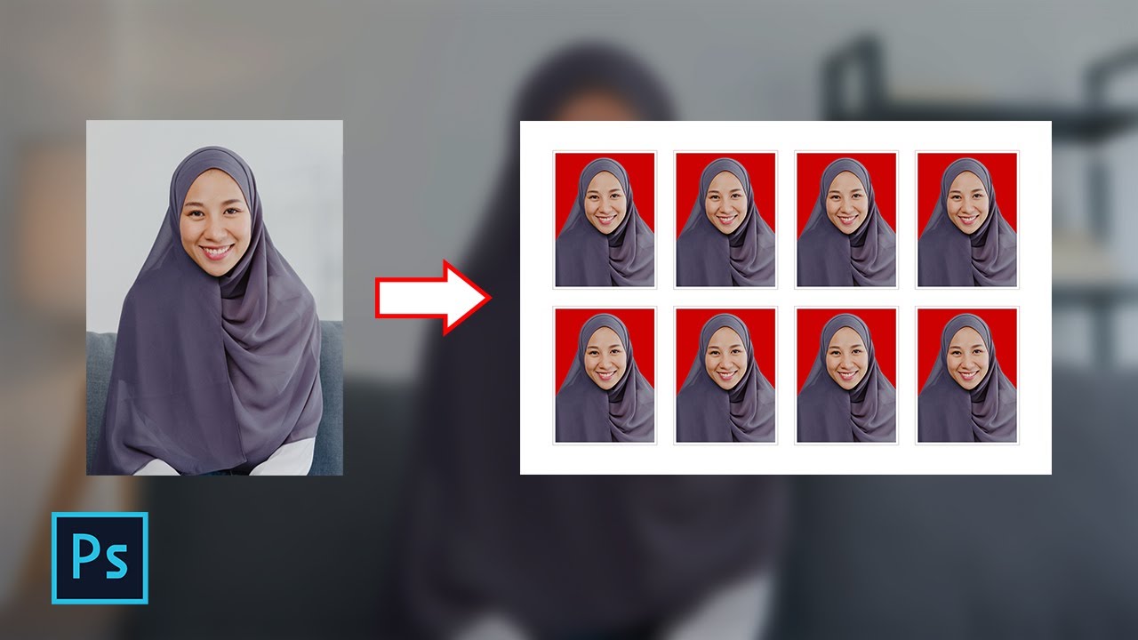 Cara Membuat Pas Photo dengan Photoshop + Fungsi Action