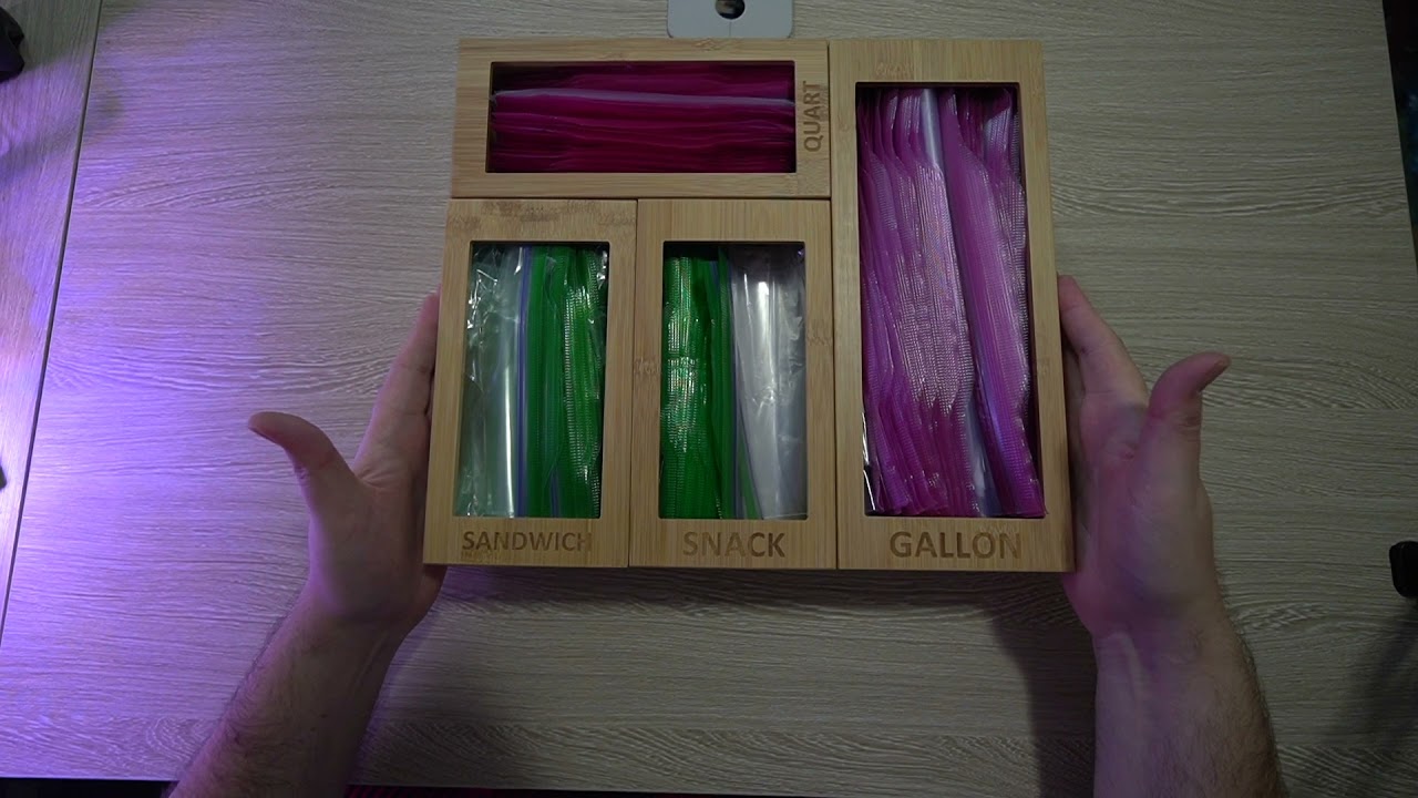 Ziplock Bag Organizer for Kitchen Drawer