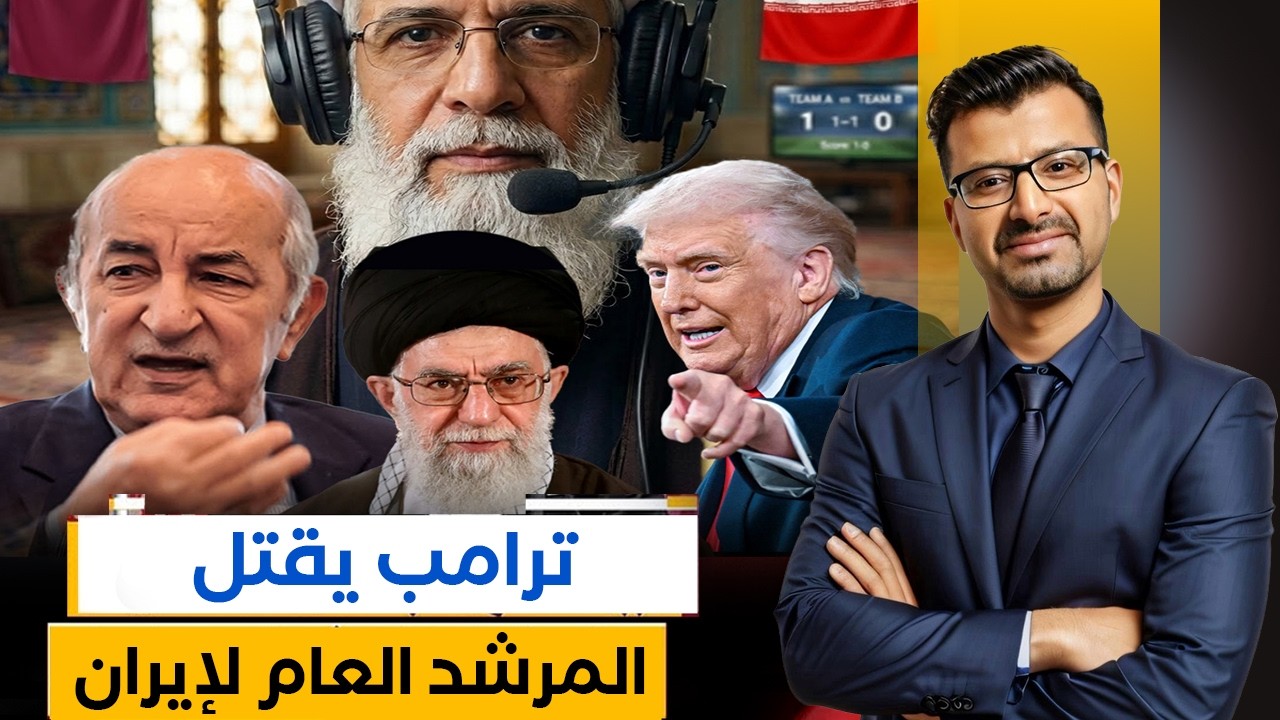 حفيظ دراجي يتضامن مع إيران من داخل قطر + ترامب يقصف خامنئي