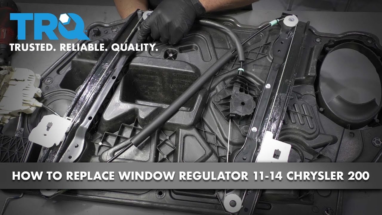 How to Replace Front Driver's Side Window Regulator and Motor 11-14 Chrysler 200
