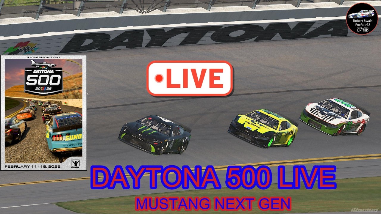 iRacing Daytona 500 LIVE 🏁 | Ford Mustang Next Gen | Full Race Broadcast