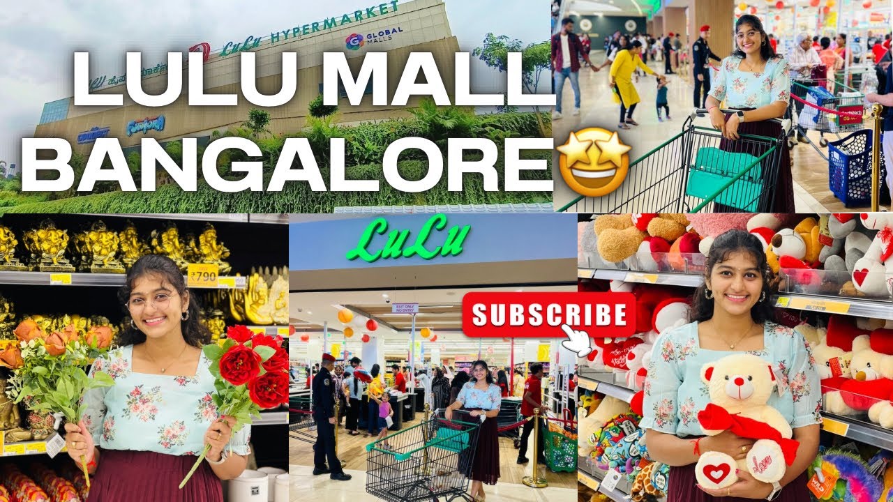 LuLu Hyper Market Bangalore చూసొద్దామ్🤩 LuLu Hypermarket Bangalore Telugu 😍 #lulumall #bangalore #1m