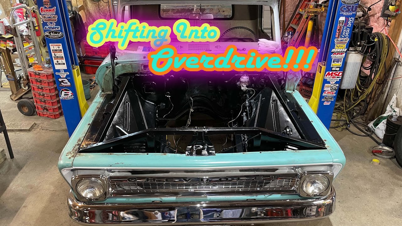 We swap a 700R4 into Miss Vicki’s 64 C10 this week PLUS a 5 lug swap & Disc Brakes???