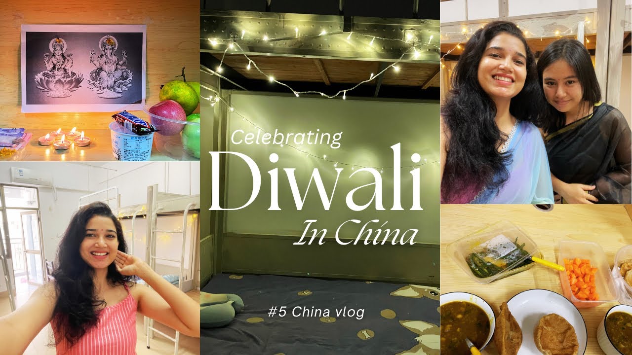 Celebrating Diwali in China 🇨🇳 #5 china vlog #surkoon #diwalispecial #chinalife #vlog#youtube #home