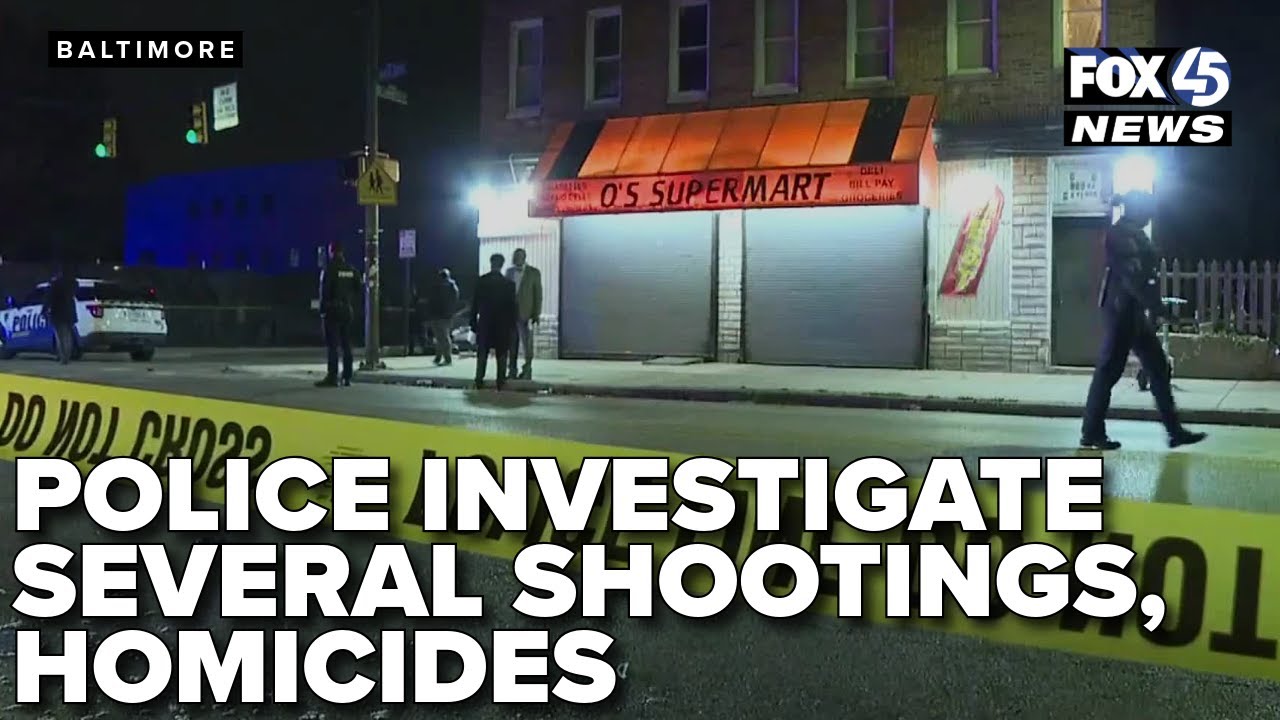 15 people shot in six days, Baltimore police investigate