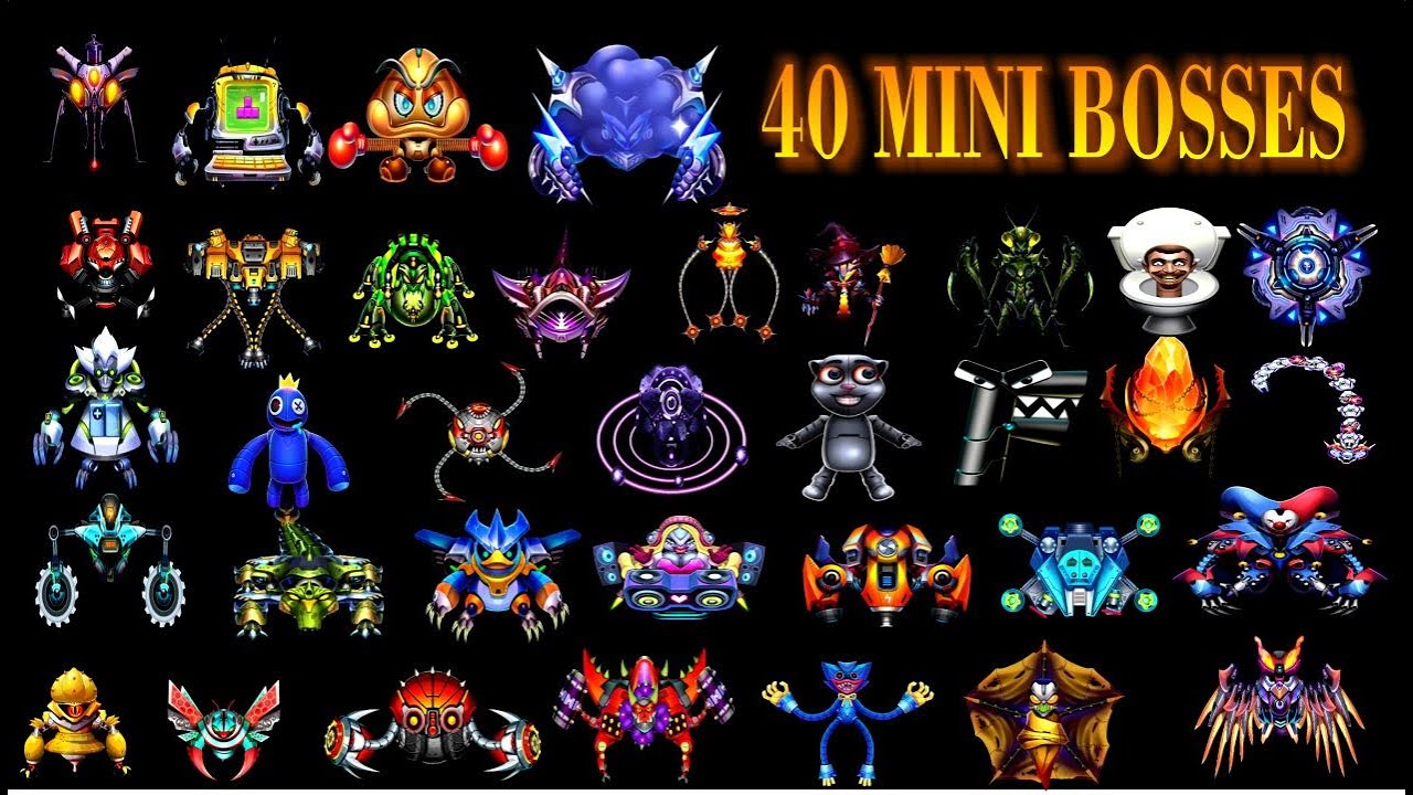 Space Shooter Galaxy Attack: All Mini Bosses 2026 (Full Gameplay)