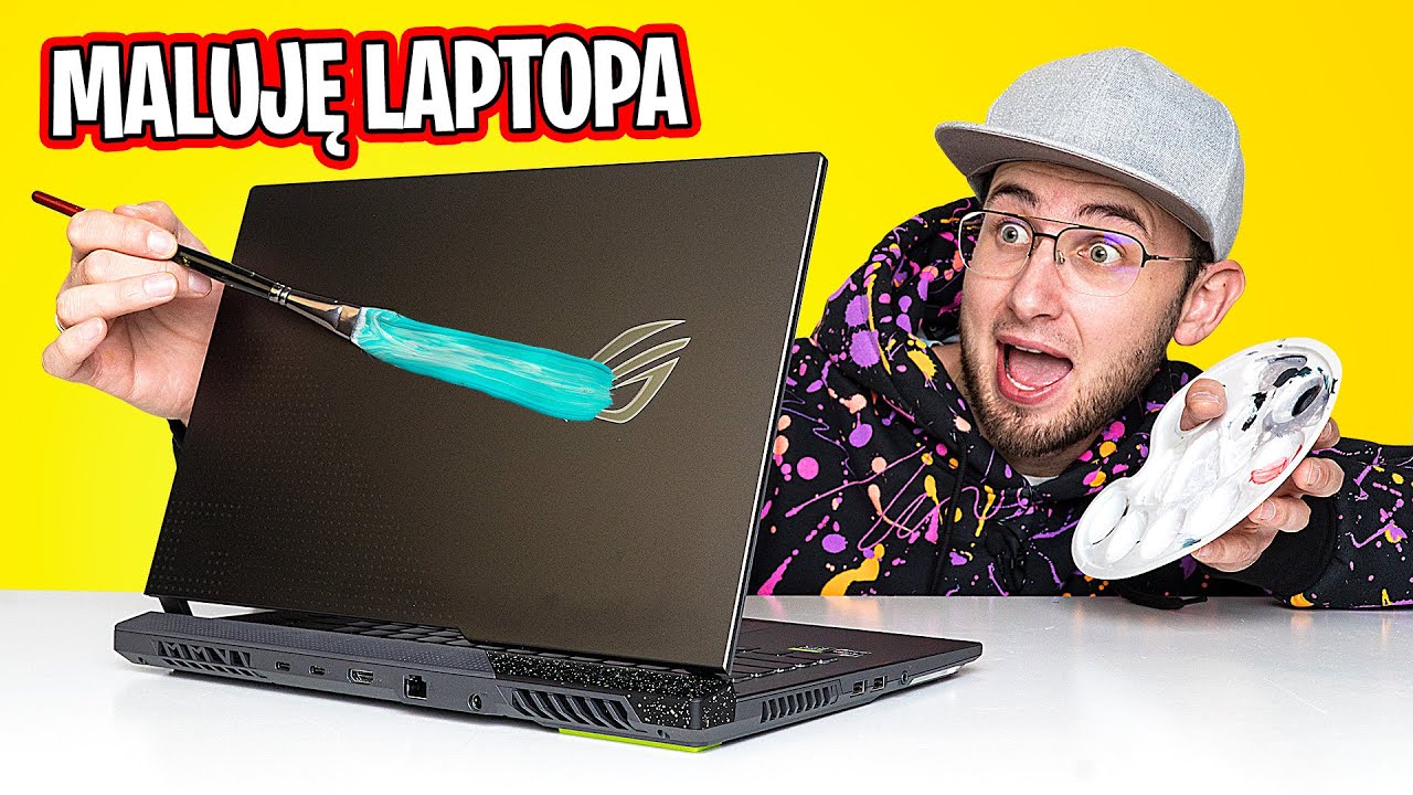 Maluję laptopa dla Super Bohatera!
