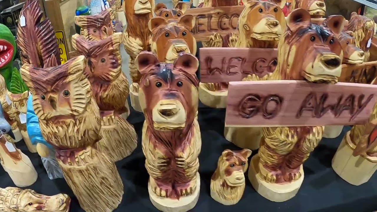 Chainsaw carving display..Another great show in the books!