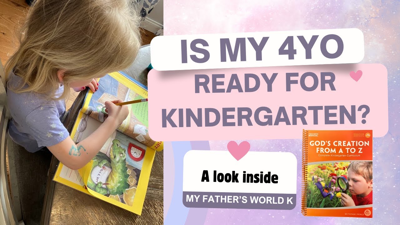 My Father&rsquo;s World Kindergarten Flip Through | Adapting for Pre-K (Age 4.5)