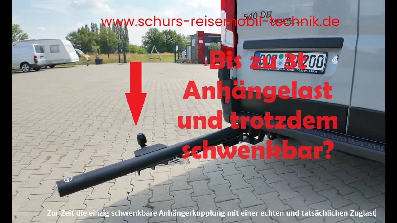 Einer der ersten wirklich verbauten Thule VeloSwing e-bike Schwenk-Anhängerkupplung mit bis zu 3t