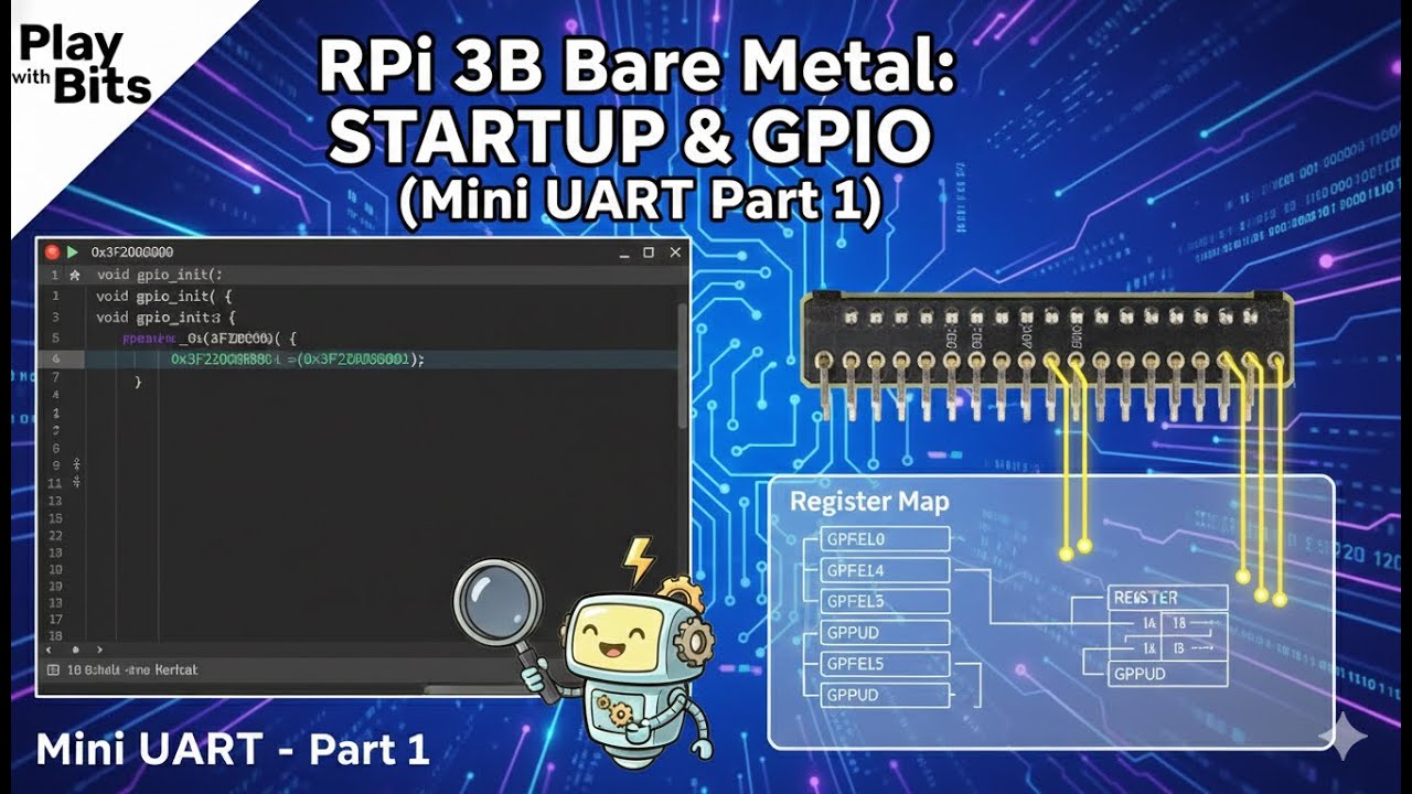 Bare Metal C: Building the Foundation for Mini UART on Raspberry Pi 3B