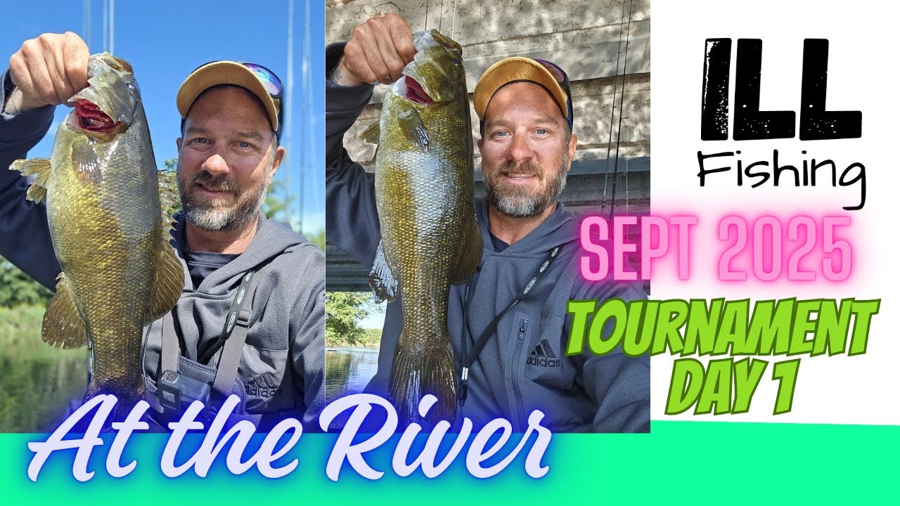 September Monthly Kayak Bass Fishing Tournament-Day 1 At the River. ILL FISHING