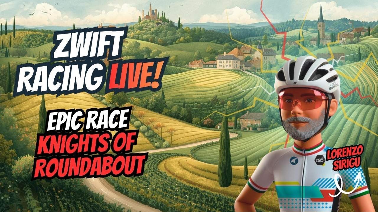 Zwift Epic Race | Knights of the Roundabout | Fast & Tactical Battle