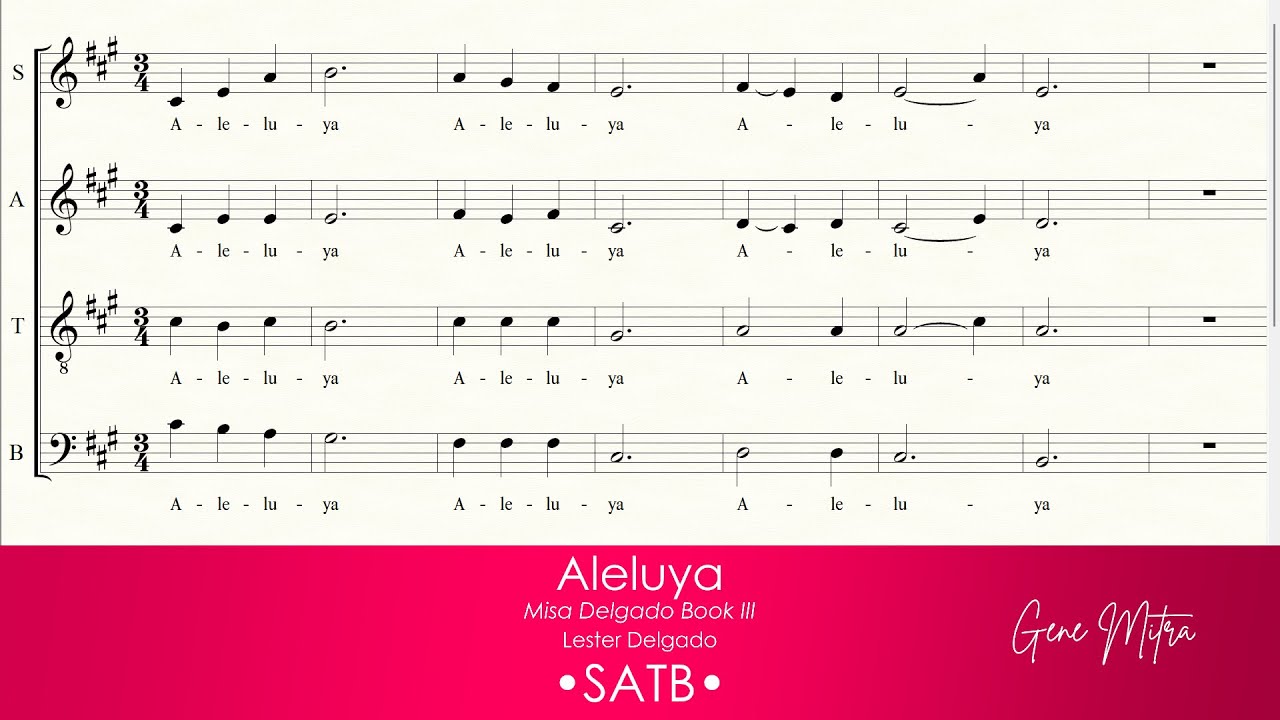 Aleluya | Misa Delgado Book III &bull; SATB
