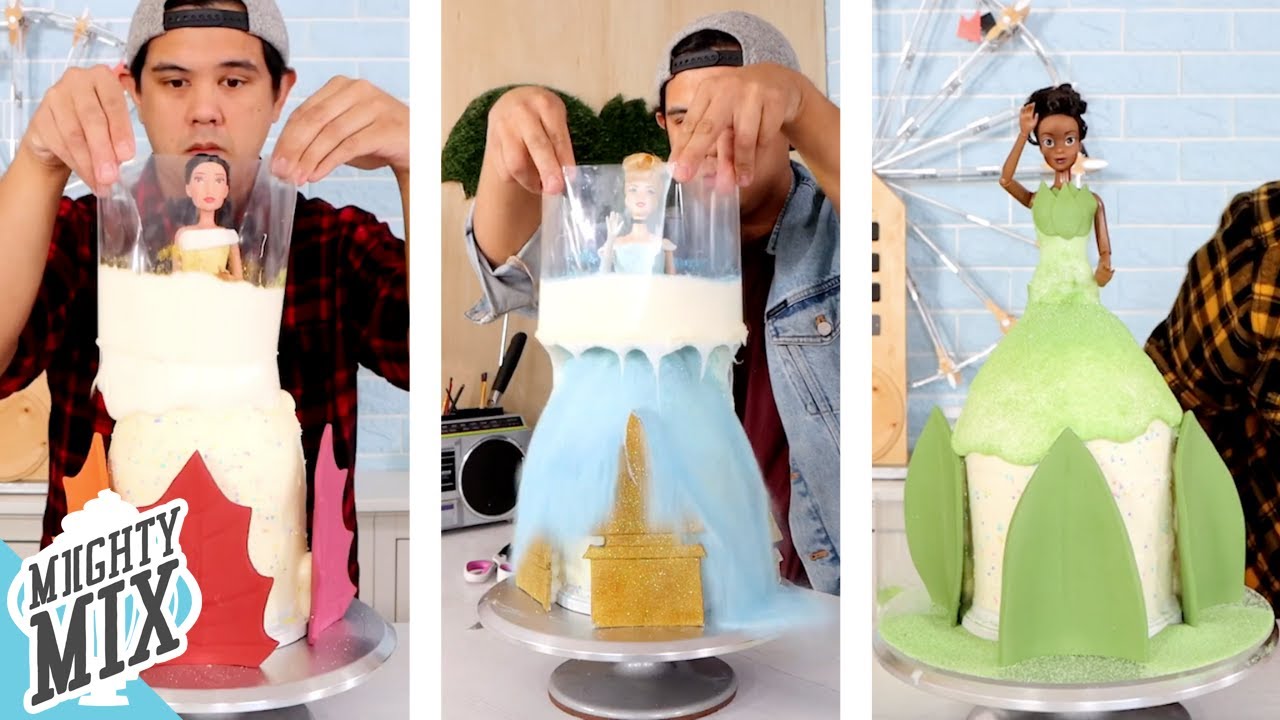 ULTIMATE  Disney Princess Tsunami Cakes Compilation | Pull me up Doll Cake | MiightyMix