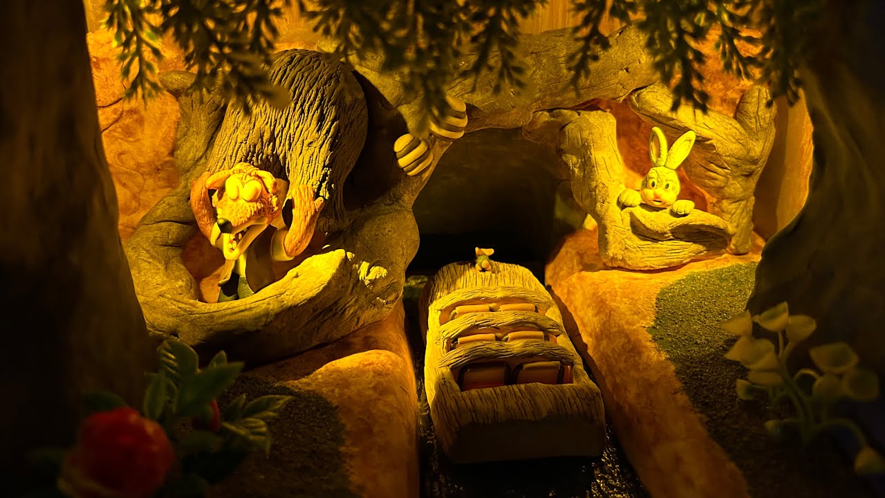 【DIY】スプラッシュマウンテンに行きたすぎて作ってみた〜I made Splash Mountain out of clay〜