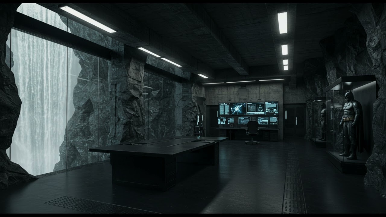 Batcave Ambience for study relaxing white noise #ambient #ambience #batman #gotham #study