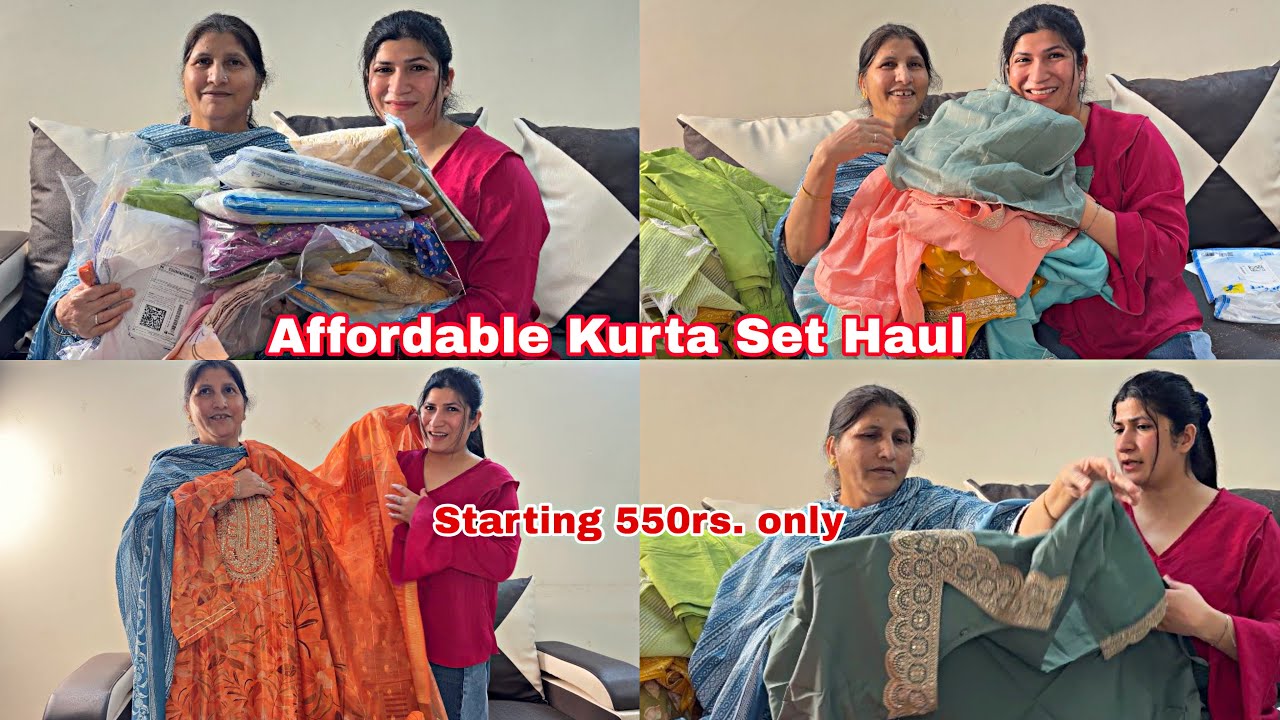 Behan Aur Miane Dia Mummy ko Surprise🥰 Flipkart Affordable Kurta Set Haul