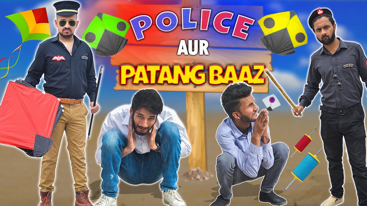 Police aur PatangBaaz | Police Raid Kite flying | Basant funny video | Patang Baazi