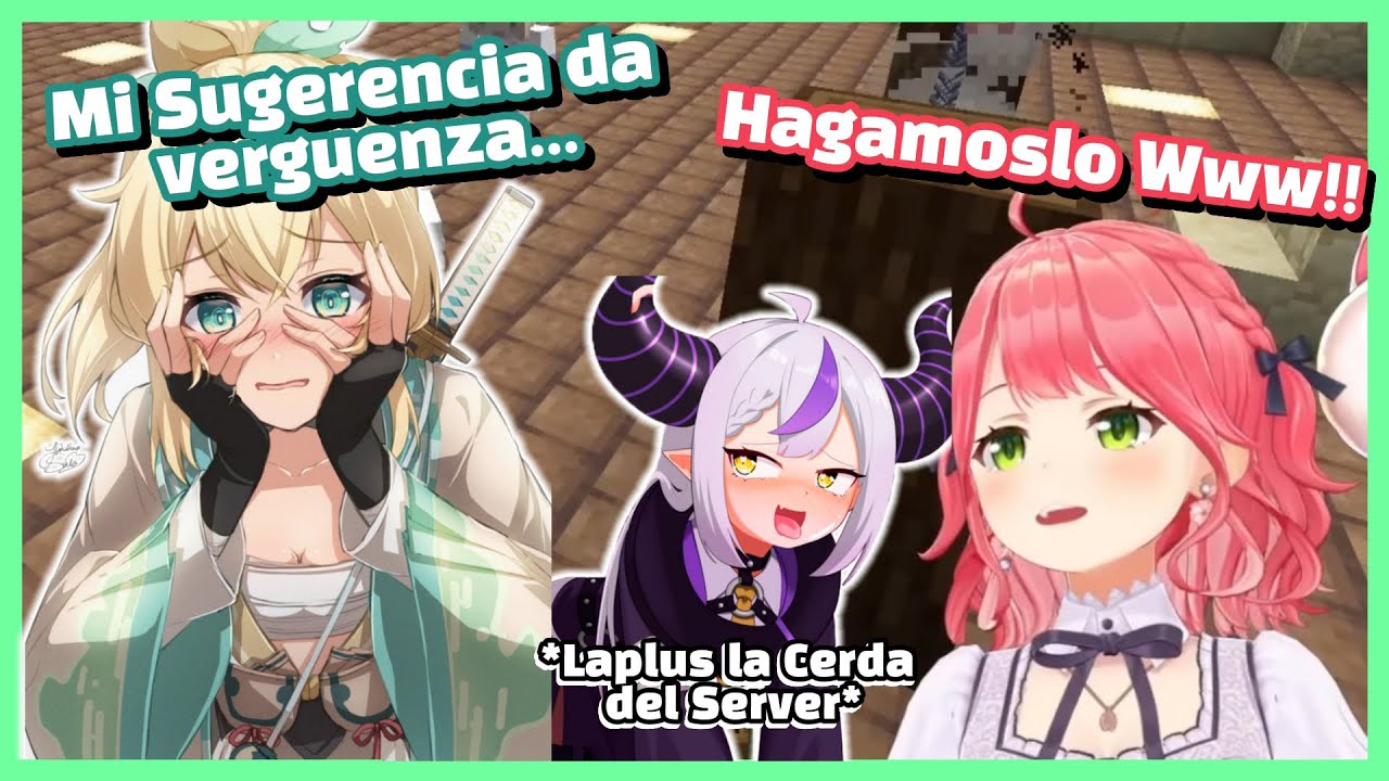 Laplus Sera Convertida en Cerdos como la Nueva Cara y Atracción del Server [Hololive Sub Español]