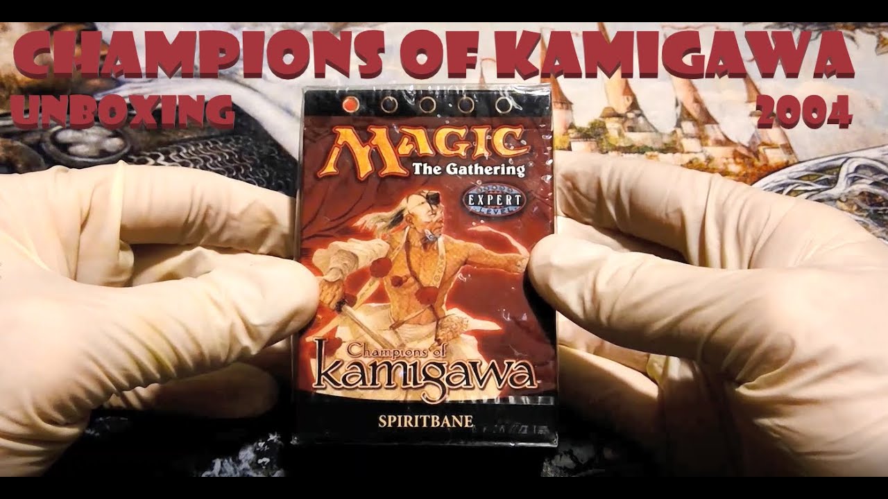 Magic Vintage Unboxing 102: CHAMPIONS OF KAMIGAWA (2004) Theme Deck SPIRITBANE Magic Gathering MtG