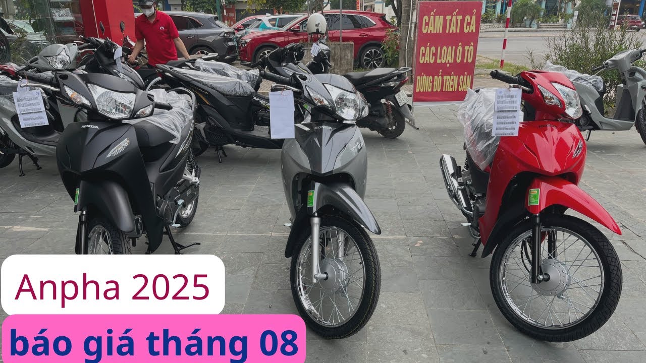 Review nhanh Wave Anpha 2025. Báo giá Wave Anpha 2025 tháng 08/2025. So sánh các phiên bản Anpha