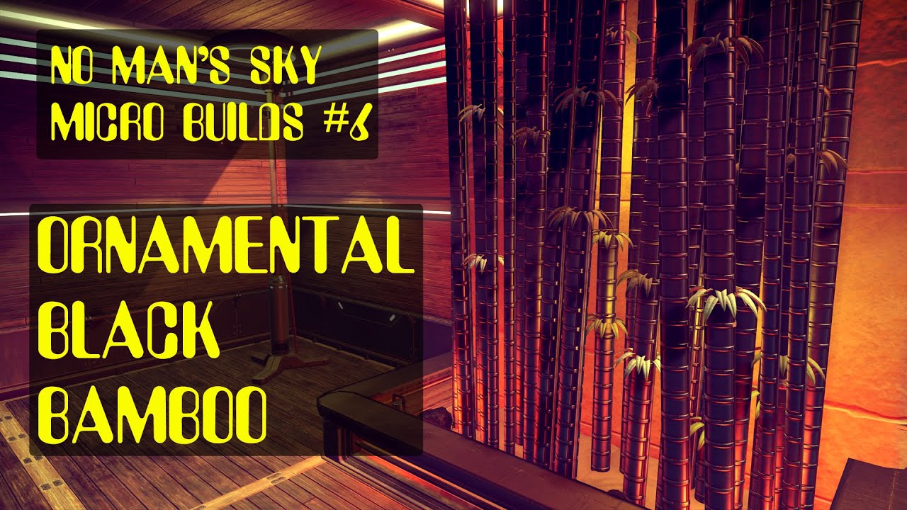 Micro builds #6 -  Ornamental Black Bamboo. No Man's Sky. #nomanssky
