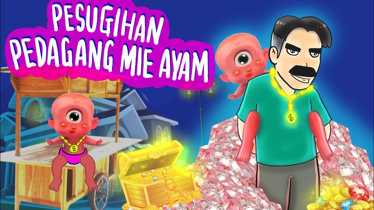 PESUGIHAN MENYUSUI TUYUL 😱 Animasi Horor Kartun Lucu Indonesia #hororkomedi #kartunhantu
