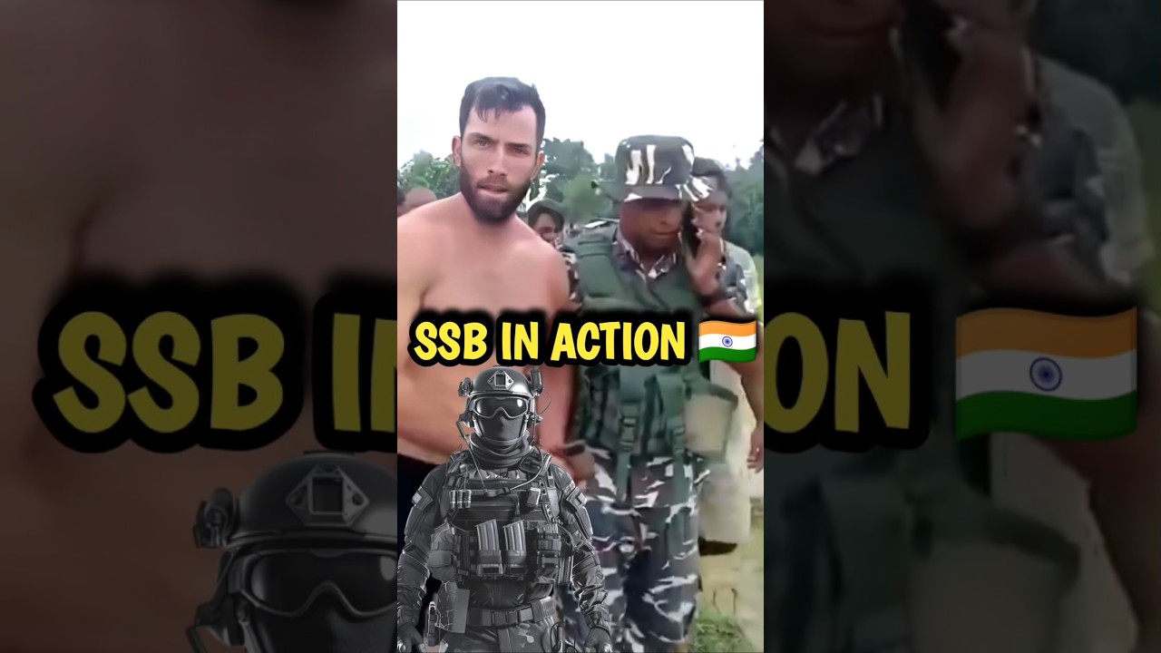 SSB Stops Foreign Man at India-Nepal Border 🙏🇮🇳 #shorts #ssb #specialforces #nepal #bordersecurity