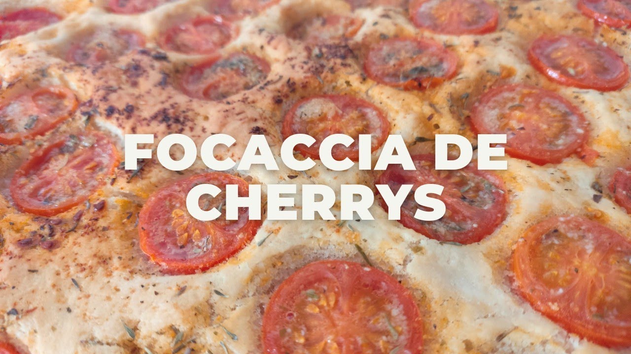 Focaccia de Cherrys con Monsieur Cuisine Plus