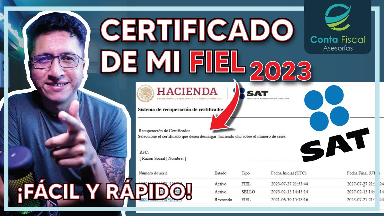 ►|🔥DESCARGAR MI CERTIFICADO DE LA FIEL 🔥 SAT 2023