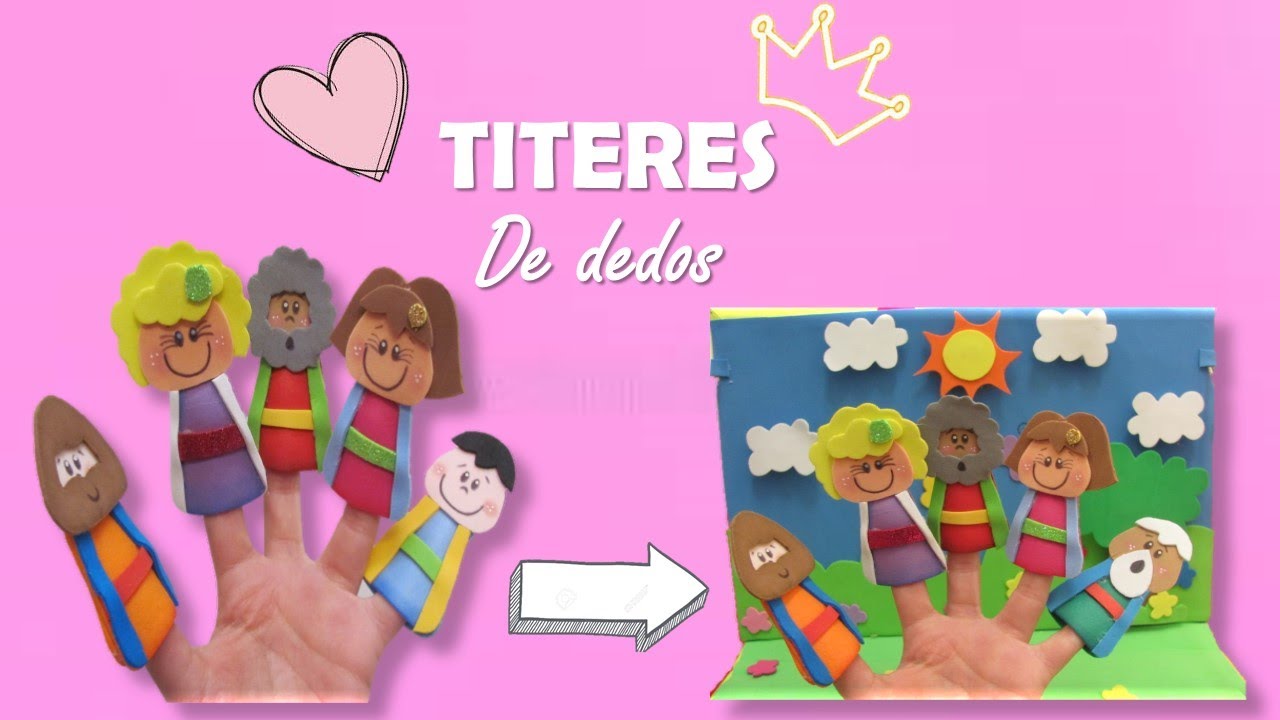 ❤ Como hacer un TÍTERE DE DEDOS 🎭 (Personajes bíblicos) - Paola Mora