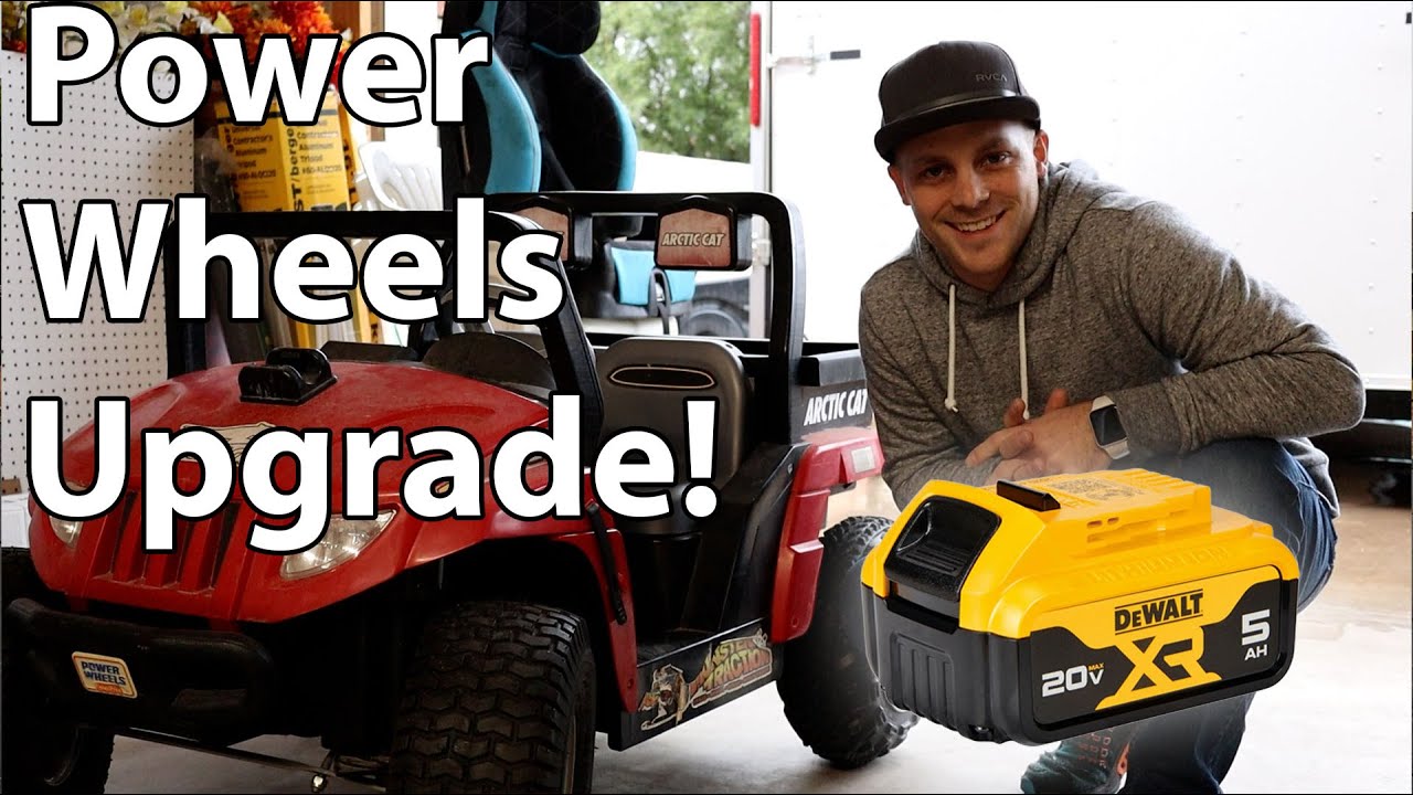 Power Wheels Upgrade - HOW TO (20V Battery Upgrade)