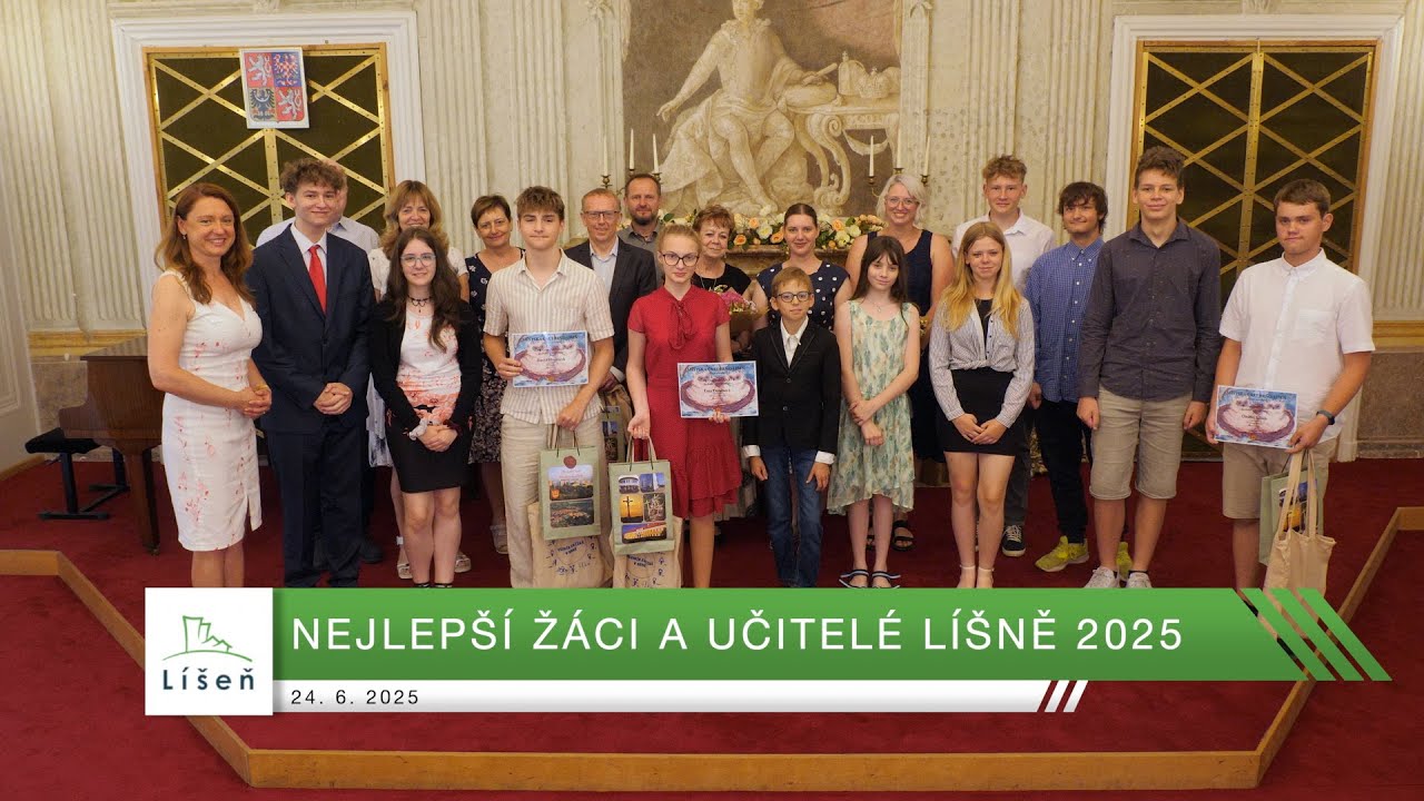 V Líšni byli oceněni úspěšní studenti a učitelé pro rok 2025