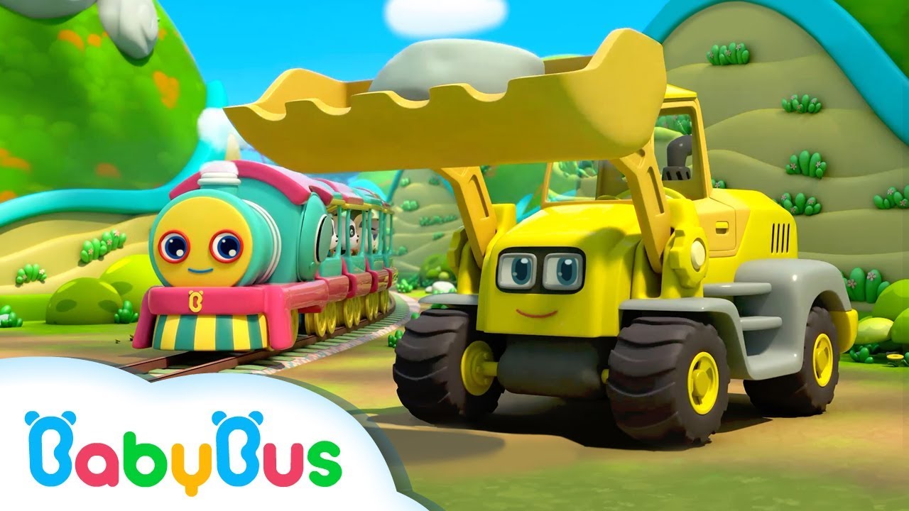 Little Train Goes outside | Monster Cars | Nursery Rhymes | Kids Songs | Vehicle Song | BabyBus