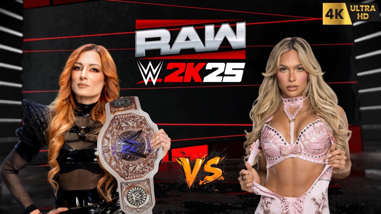 WWE 2K25 - Becky Lynch vs Maxxine Dupri | WWE RAW Intercontinental Championship | PC™ Gameplay[4K60]