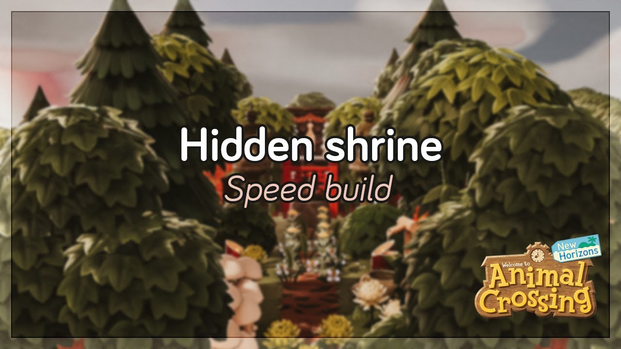 Hidden Shrine 🌿 (speed build) // Japanese Island // Animal Crossing