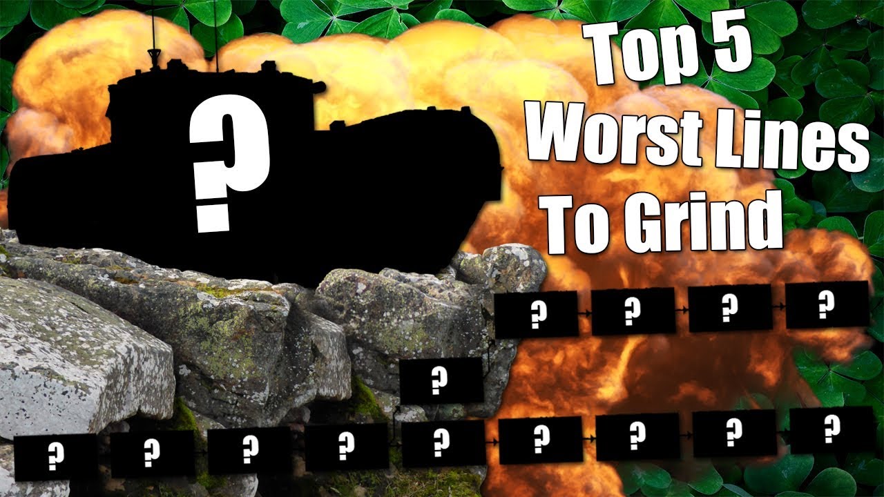 WoT || Top 5 || Worst Lines To Grind