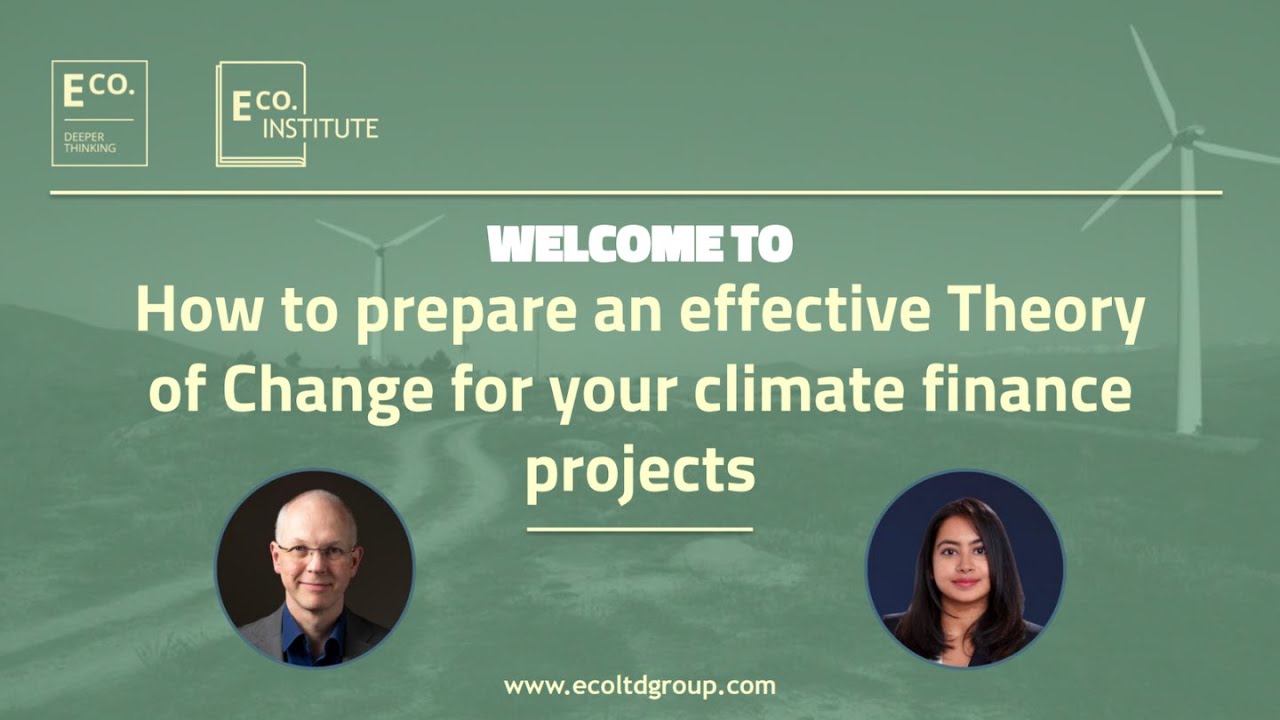 E Co. institute webinars: Theory of Change online training