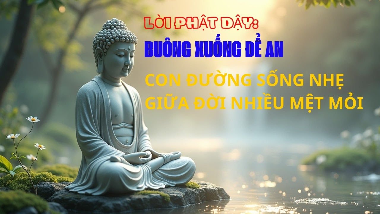 LỜI PHẬT DẬY: BUÔNG XUỐNG ĐỂ AN – CON ĐƯỜNG SỐNG NHẸ GIỮA ĐỜI NHIỀU MỆT MỎI